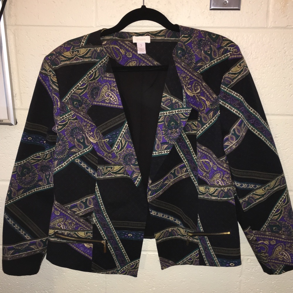 Colorful Chico's blazer